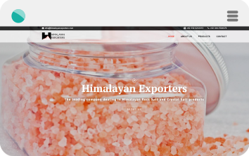 Himalayan-Exporters website